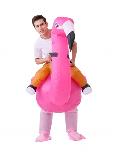 Надувной карнавальный костюм Всадник на фламинго FZ1666-7