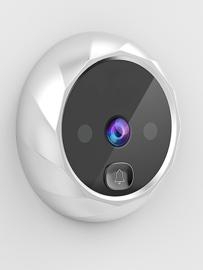 Видеоглазок для входной двери, DoorVue, серебряный-2