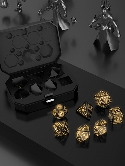 Перезаряжаемые светящиеся игральные кости Rechargeable Dice DND-4