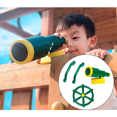 Комплект оборудования детской игровой площадки Exploring, зеленый-3