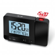 Часы будильник Fanju black с проекцией времени